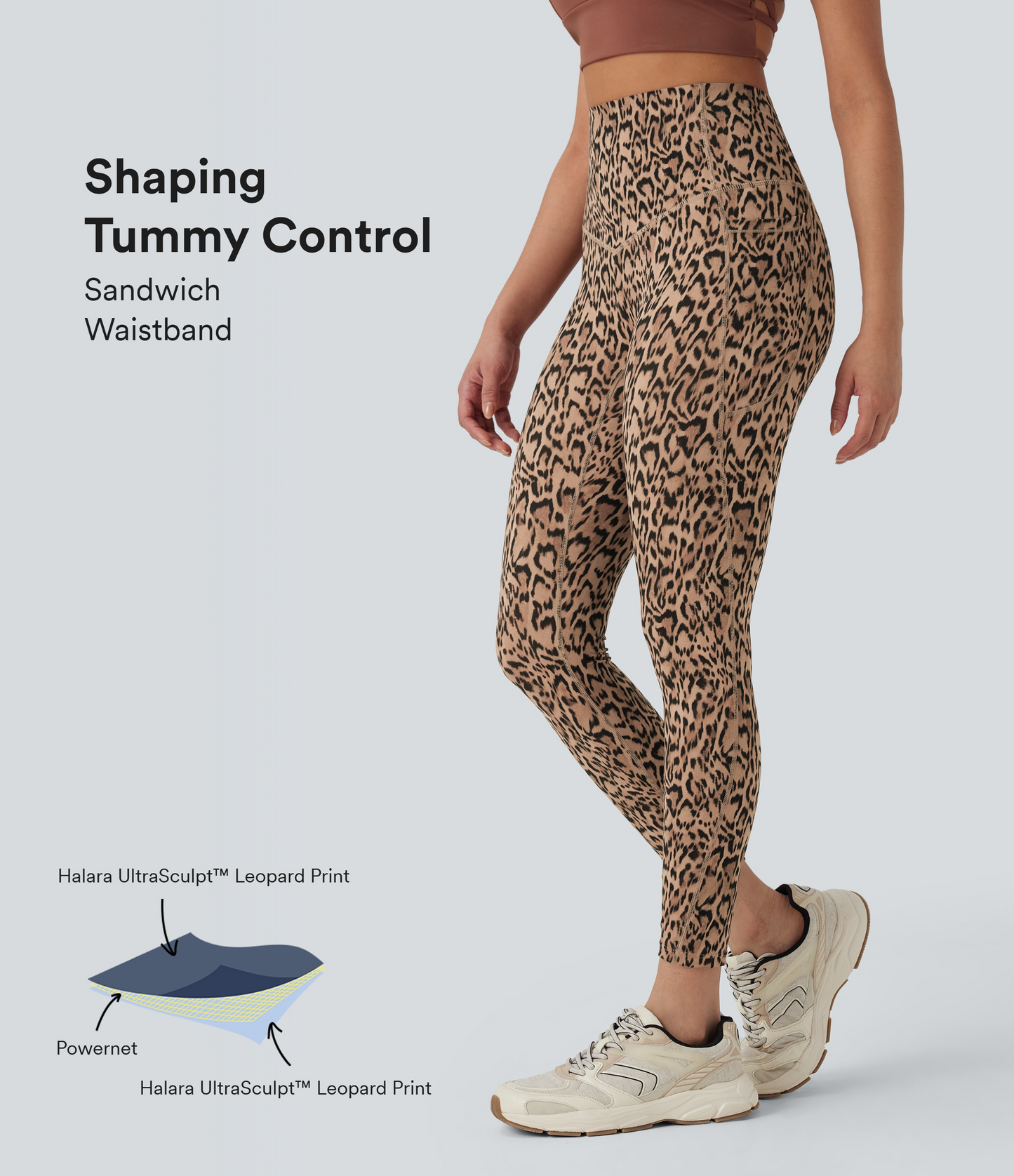 LEOPARD SCULPT LEGGINGS